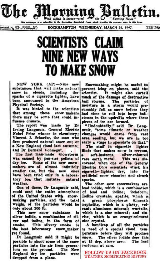 Newspapers 1947 03 26 general electric announces nine new ways to make snow.webp