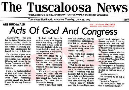 Newspapers 1972 07 11 rain used as war weapon in vietnam.webp