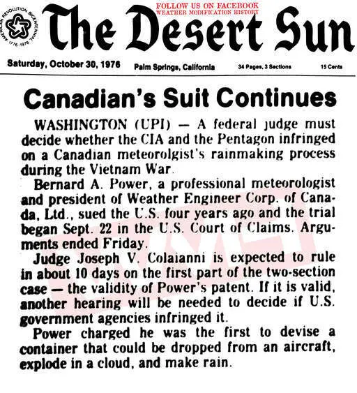 Newspapers 1976 10 30 canadian and us weather engineering corp suing cia and pentagon.webp