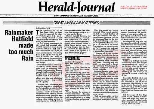 Newspapers 1993 02 14 rainmaker hatfield made too much rain.webp
