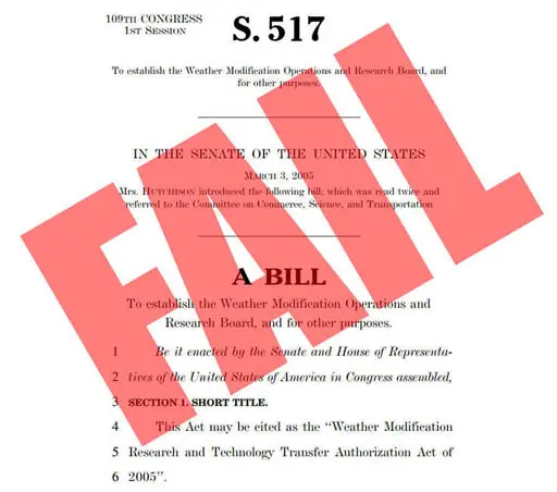 Weather Modification Research and Development Policy Authorization Act of 2005