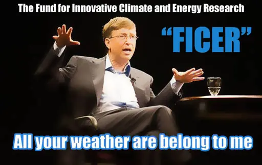 Bill Gates Funds Geoengineering Research: FICER