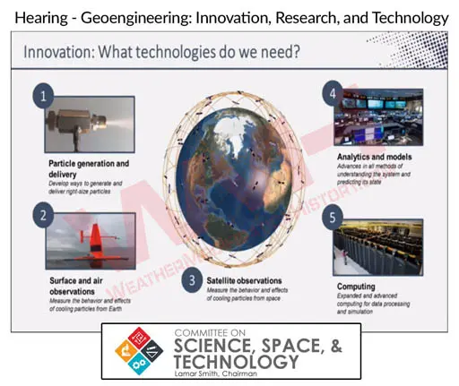 Congressional Hearing on Geoengineering: Innovation, Research, and Technology