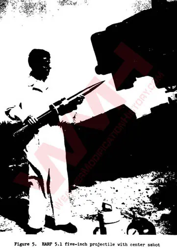 Harp cannon five inch chemical sabot 1965.webp