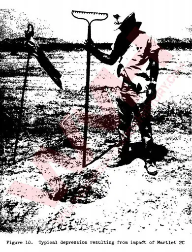 Harp cannon martlet chemical sabot hole in ground 1965.webp