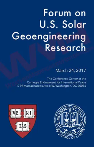 Harvard’s Solar Geoengineering Research Program