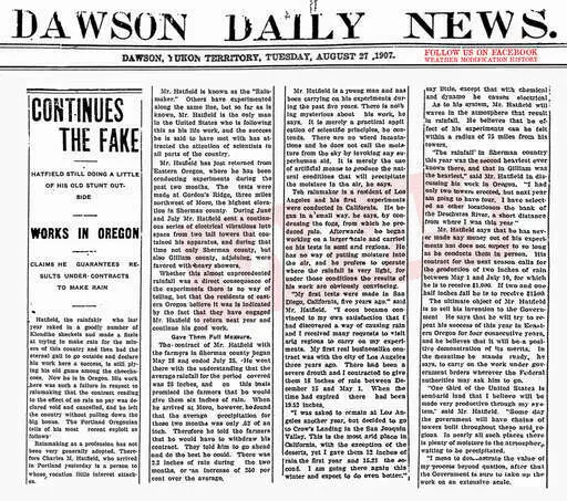 1907 08 27 hatfield guarantees rain in oregon.webp