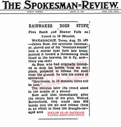 1934 08 27 rainmaker fires moisture bomb into sky to produce rain.webp