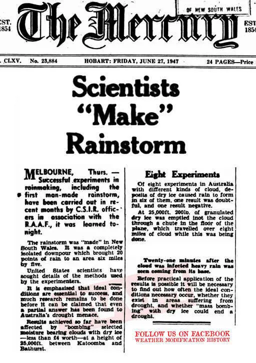 1947 06 27 scientists make rainstorm.webp