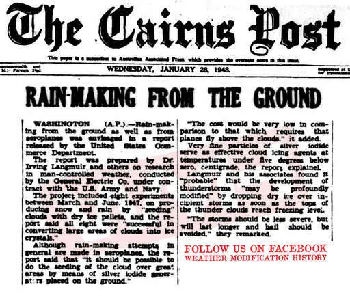 1948 01 28 rainmaking from the ground planned by general electric.webp
