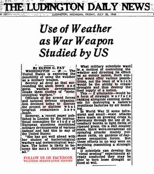 1948 07 30 use of weather as war weapon studied by us.webp