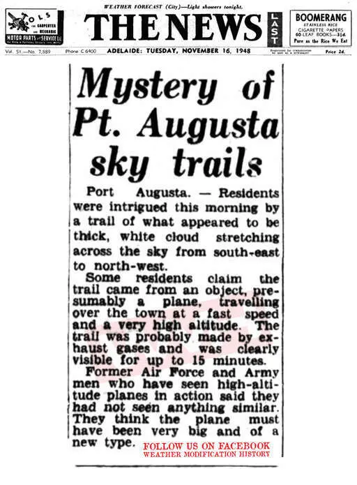 1948 11 16 lingering airplane trails concerns port augusta residents.webp