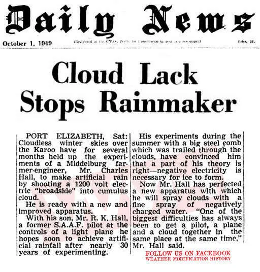 1949 10 01 shooting 1200 volts of electricity into cumulus cloud experiment.webp