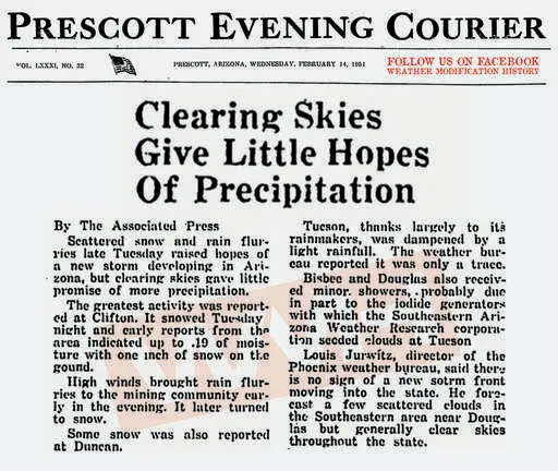 1951 02 14 clear skies provide little hope for rainmakers.webp