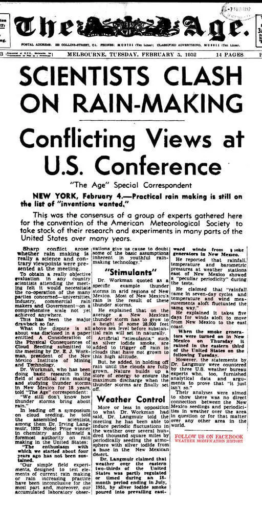 1952 02 05 scientists clash on rain making experiments at the american meteorological society convention.webp