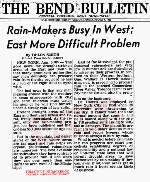 1952 08 04 rainmakers busy in west but east is a more difficult problem.webp