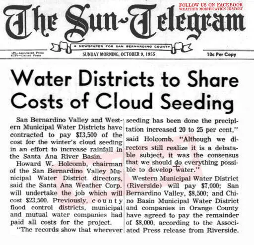 1955 10 09 water districts to share cloud seeding costs.webp