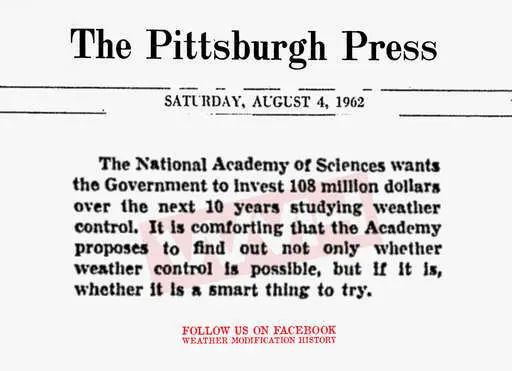 1962 08 04 the national academy of sciences invests 108 million dollars into weather control experiments.webp