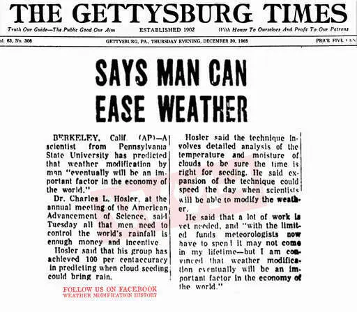 1965 12 30 dr charles hosler declares cloud seeding 100 percent effective in making rain.webp