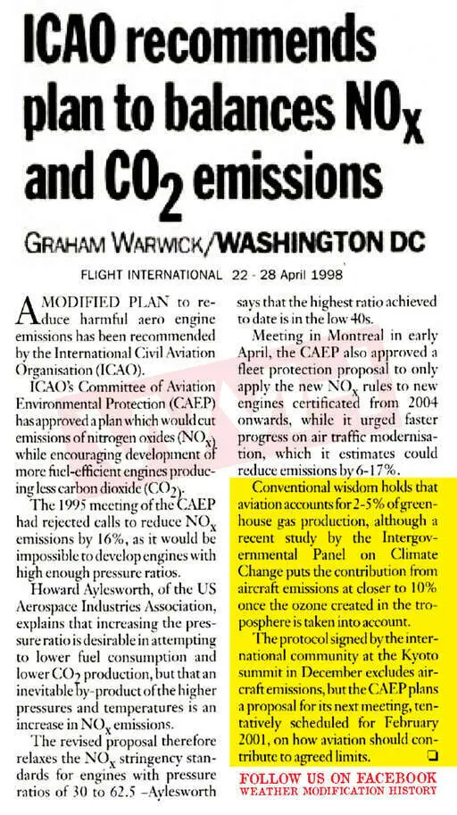 1998 04 22 IP cc says aircraft emissions account for 10 percent of worldwide greenhouse gases.webp