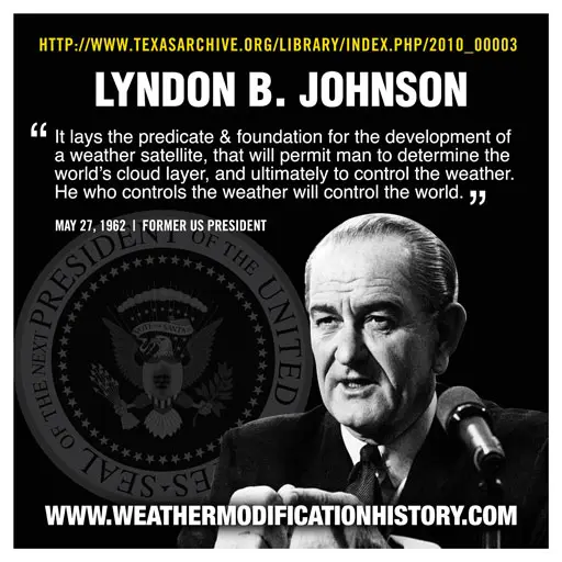 President Lyndon Johnson Approves Weather Warfare