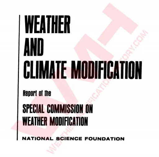 Weather and Climate Modification Reports from 1965-1966